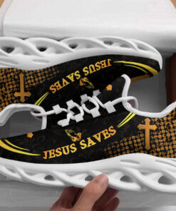 Jesus White Black Saves Running Sneakers Max Soul Shoes For Men And Women