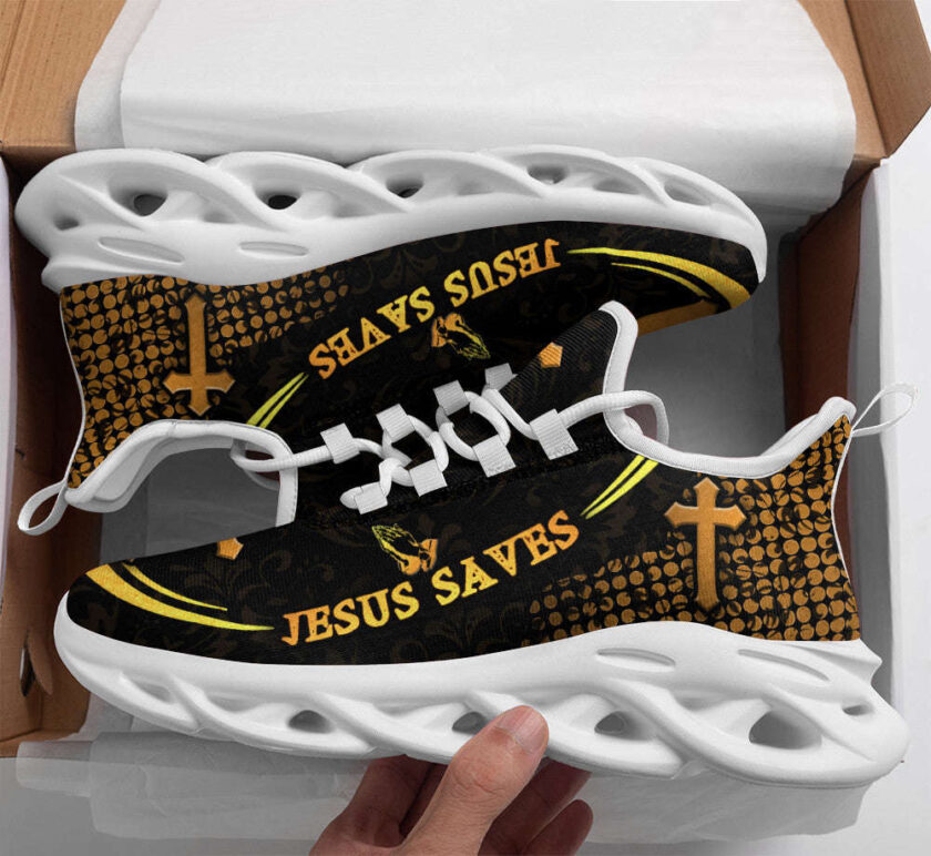 Jesus White Black Saves Running Sneakers Max Soul Shoes For Men And Women