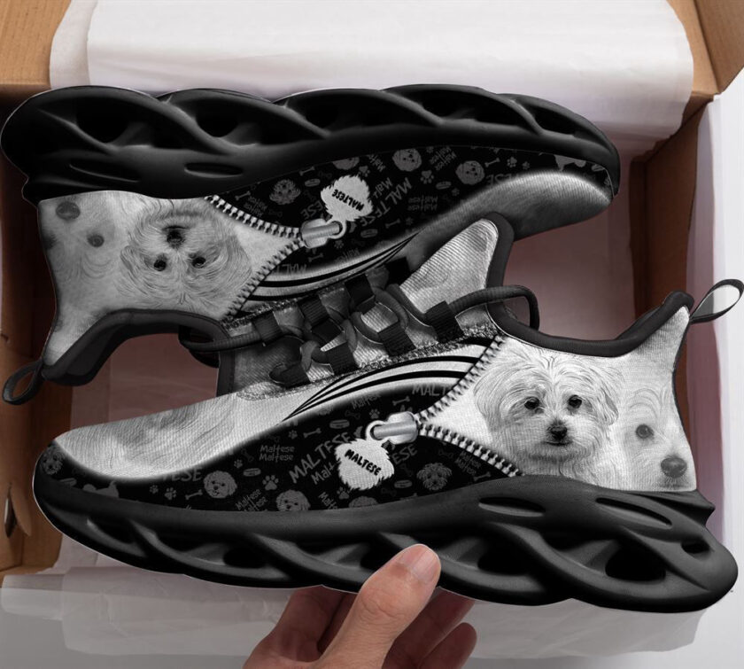 Maltese Sketch Max Soul Shoes For Women Men Kid, Gift For Dog Lover - Image 2