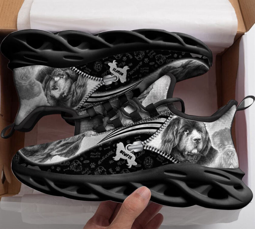 Newfoundland Sketch Max Soul Shoes For Women Men Kid, Gift For Dog Lover - Image 2