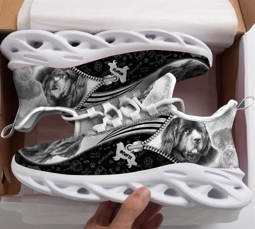 Newfoundland Sketch Max Soul Shoes For Women Men Kid, Gift For Dog Lover