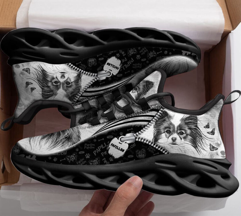 Papillon Sketch Max Soul Shoes For Women Men Kid, Gift For Dog Lover - Image 2
