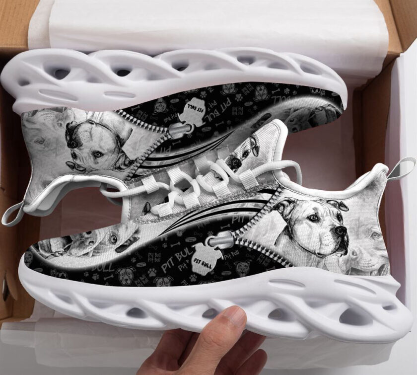 Pit Bull Sketch Max Soul Shoes For Women Men Kid, Gift For Dog Lover