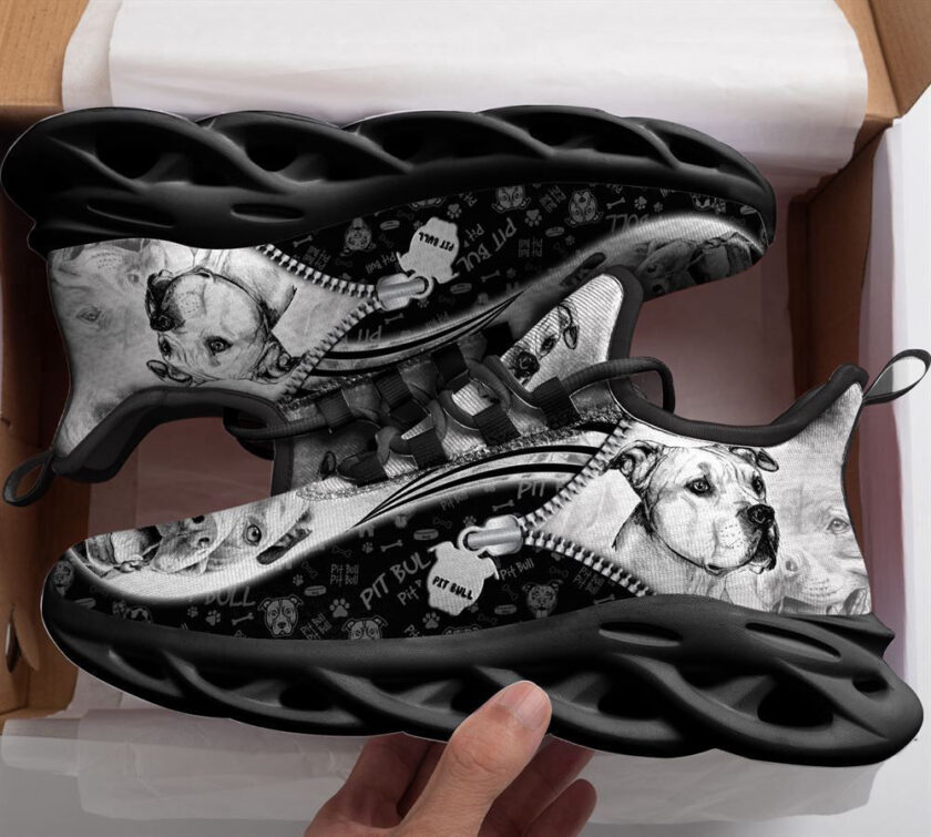 Pit Bull Sketch Max Soul Shoes For Women Men Kid, Gift For Dog Lover - Image 2