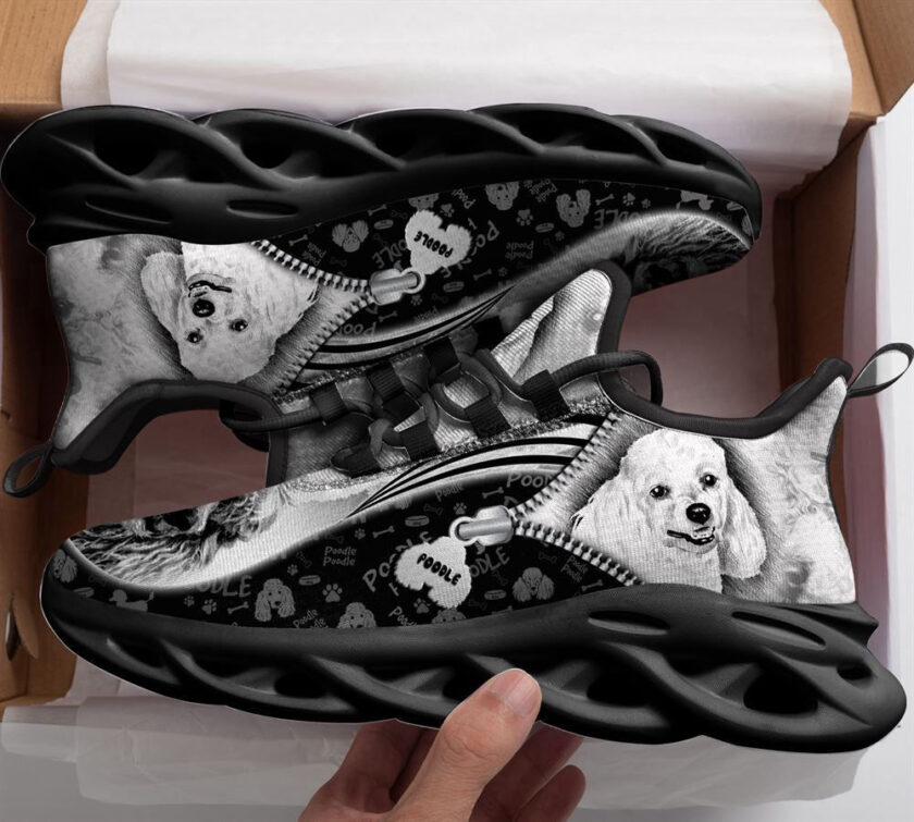 Poodle Sketch Max Soul Shoes For Women Men Kid, Gift For Dog Lover - Image 2