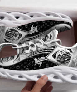 Pug Sketch Max Soul Shoes For Women Men Kid, Gift For Dog Lover