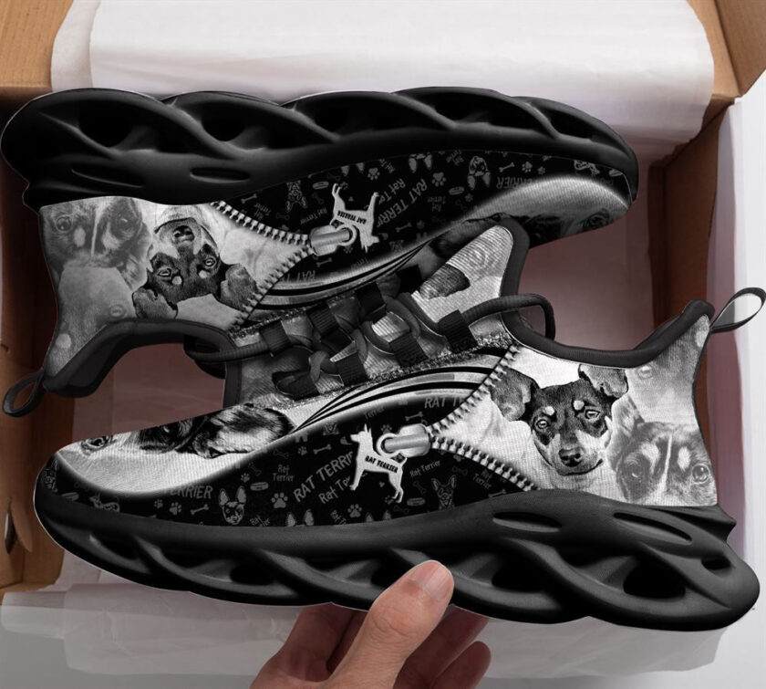 Rat Terrier Sketch Max Soul Shoes For Women Men Kid, Gift For Dog Lover - Image 2