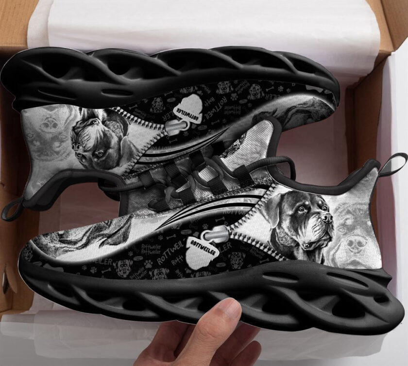 Rottweiler Sketch Max Soul Shoes For Women Men Kid, Gift For Dog Lover - Image 2