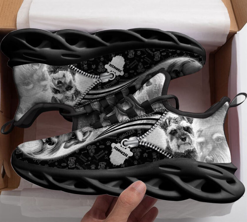 Schnauzer Max Soul Shoes For Women Men, Dog Lovers Gifts For Him or Her - Image 2