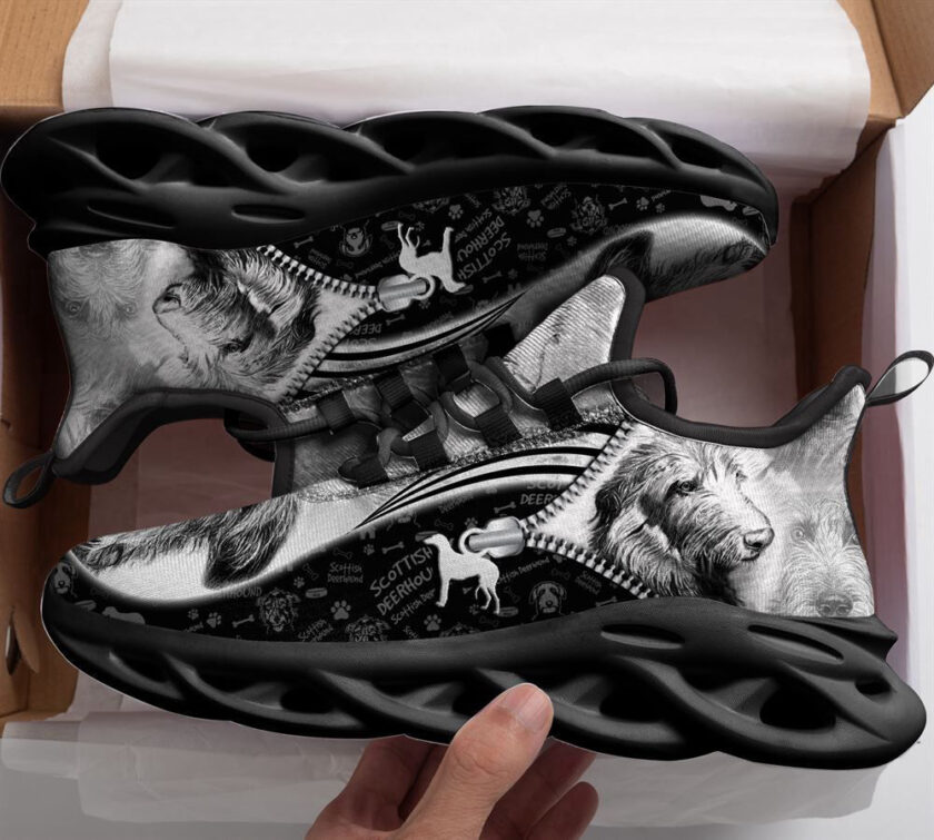 Scottish Deerhound Sketch Max Soul Shoes For Women Men Kid, Gift For Dog Lover - Image 2