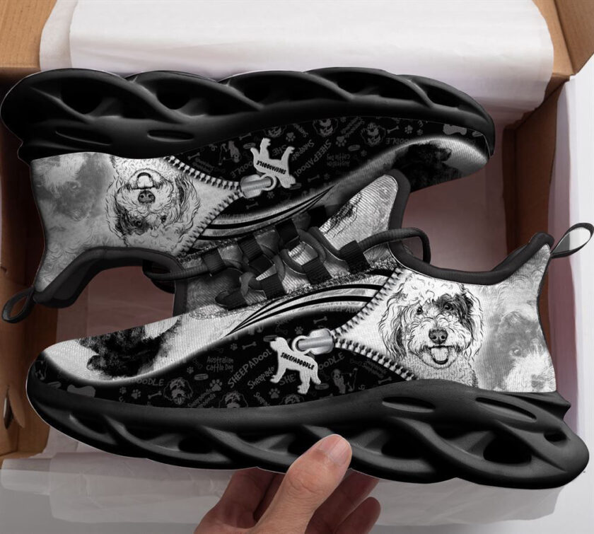 Sheepadoodle Sketch Max Soul Shoes For Women Men Kid, Gift For Dog Lover - Image 2