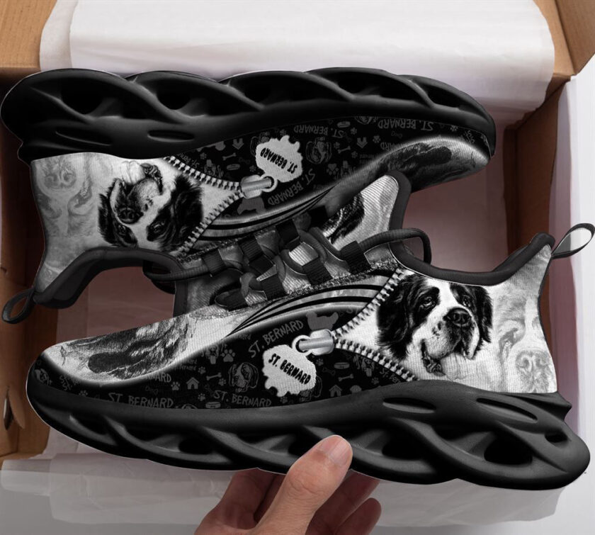 St. Bernard Max Soul Shoes For Women Men, Gift For Dog Lover - Image 2