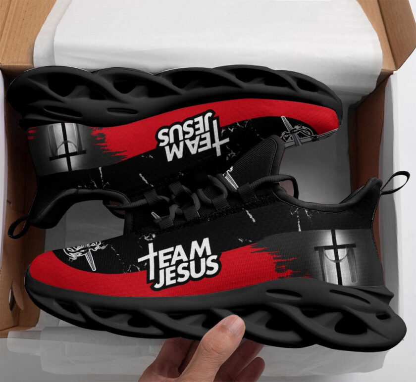 Team Jesus Running Sneakers Max Soul Shoes - Christian Shoes For Men And Women - Image 2