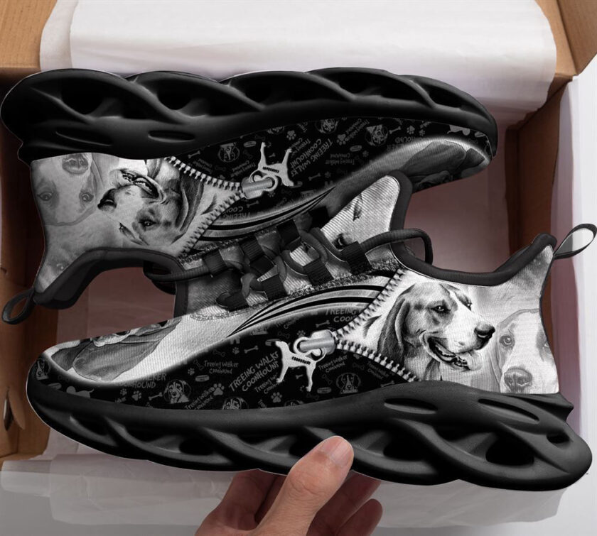 Treeing Walker Coonhound Sketch Max Soul Shoes For Women Men Kid, Gift For Dog Lover - Image 2