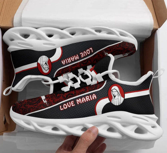 Virgin Mary Running Sneakers Max Soul Shoes - Christian Shoes For Men And Women